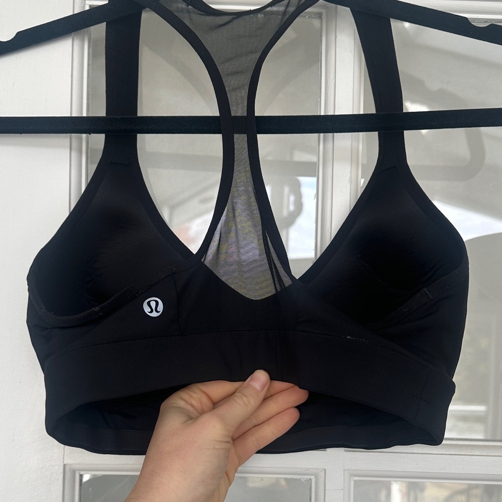 lululemon athletica Sleek Black Sports Bra